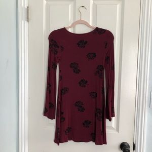 Long sleeve floral dress